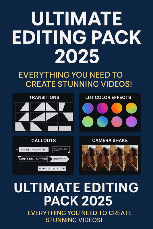 Ultimate Video Editing Pack 2025 – Transitions, Effects, Animations & More