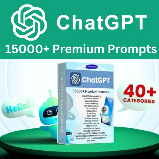 🚀 Unlock the Power of AI with the 15000+ ChatGPT Prompt Mega Bundle (Lifetime Updates + Resell Rights)